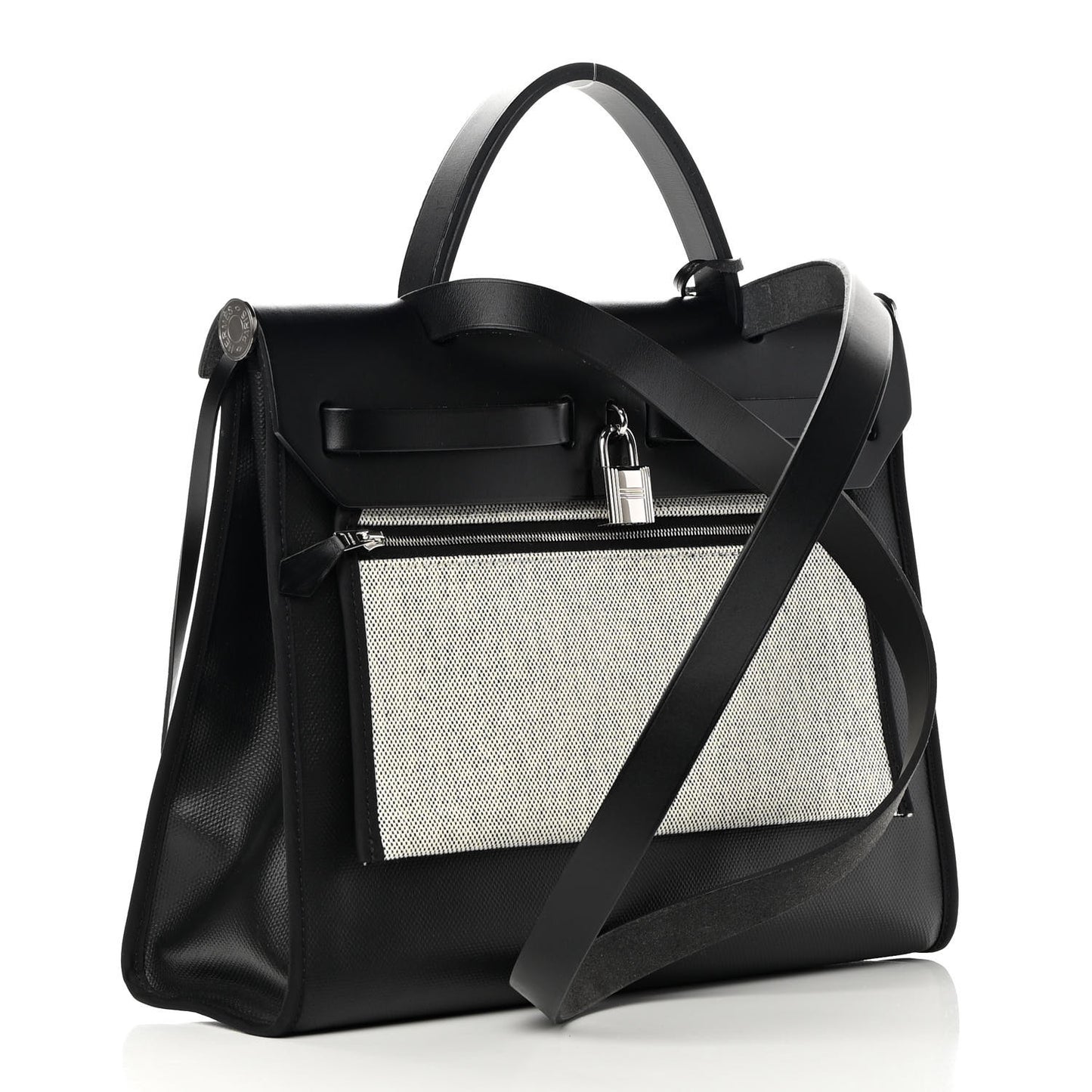 Toile H Berline Vache Hunter Herbag Zip PM 31 Black Ecru