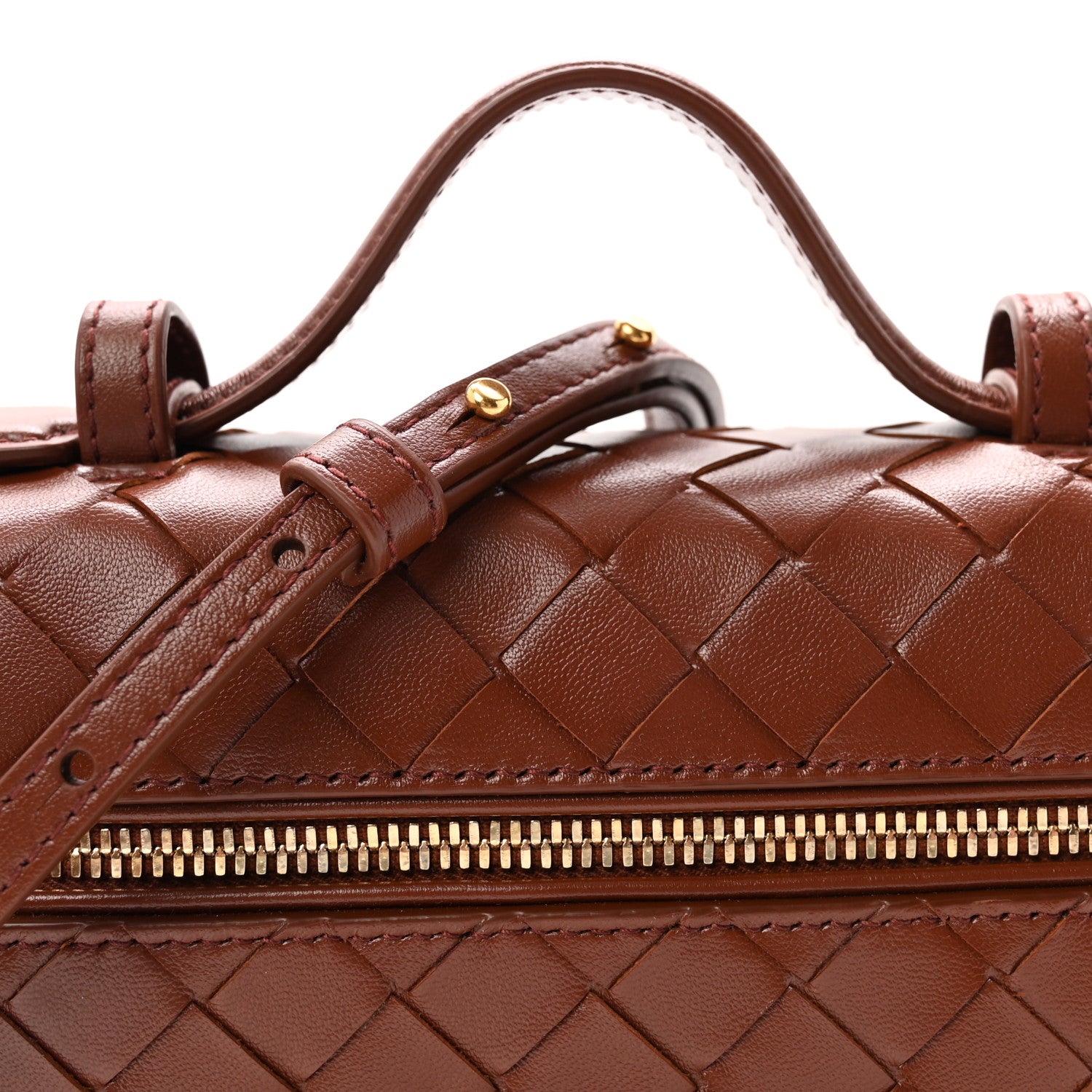 Bottega Veneta Nappa Intrecciato Bang Bang Vanity Case Sapele 7 of 9