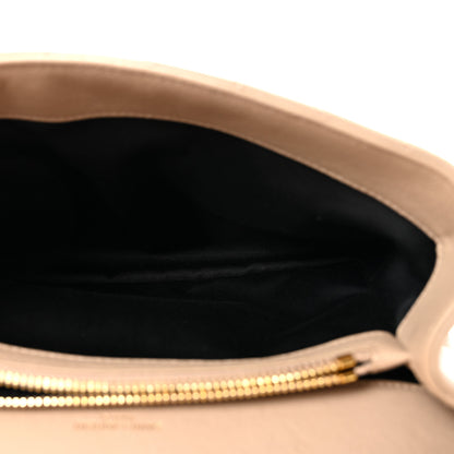 Saint Laurent Sheepskin Matelasse Chevron Monogram Medium College Bag Greyish Brown 5 of 9