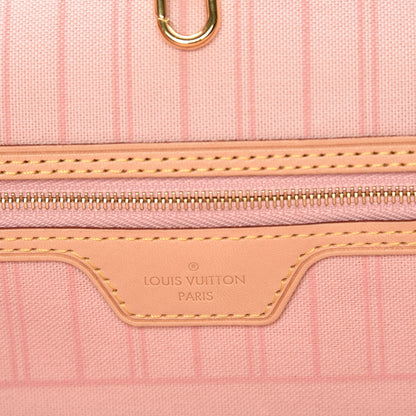 Louis Vuitton Damier Azur Neo Neverfull MM Rose Ballerine 7 of 11