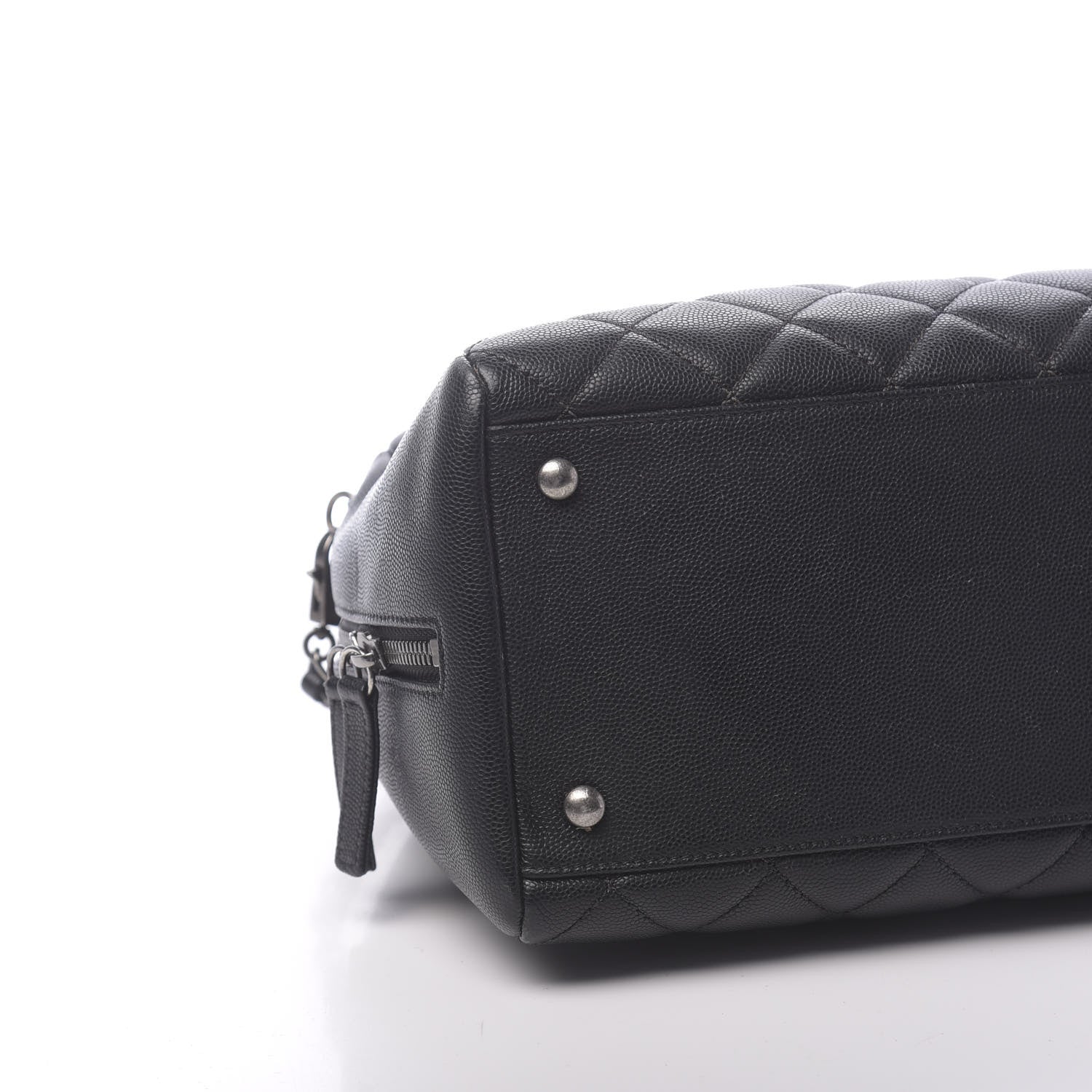 Chanel Caviar Quilted Large Coco Handle Bowling Bag Black 9 of 11