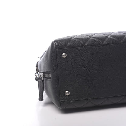 Chanel Caviar Quilted Large Coco Handle Bowling Bag Black 9 of 11