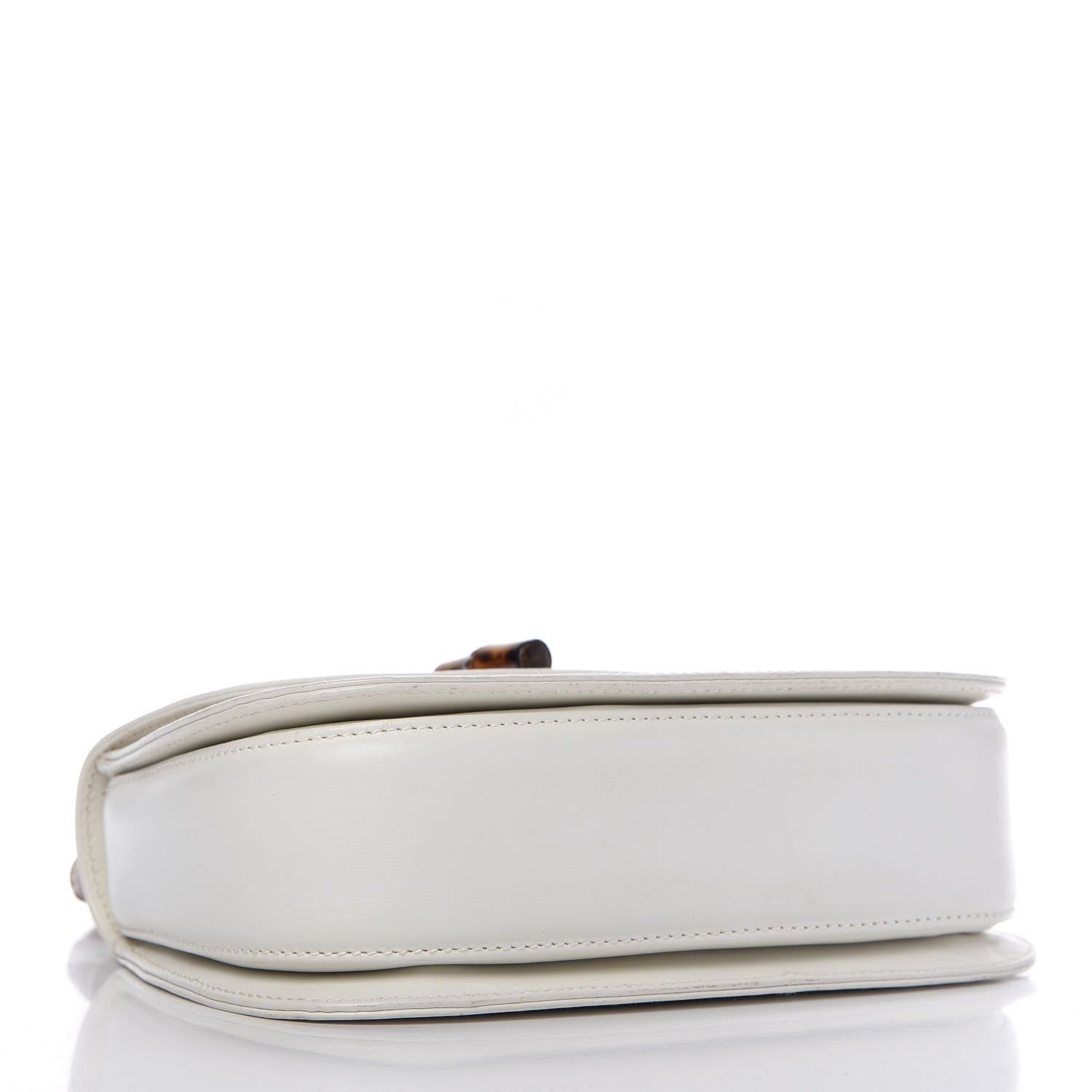 Gucci Calfskin Bamboo Top Handle Bag White 4 of 14