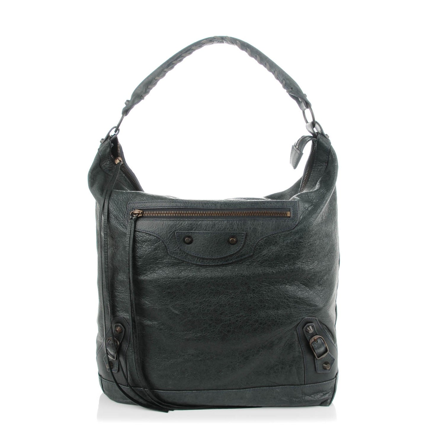 Agneau Classic Hardware Day Hobo Anthracite