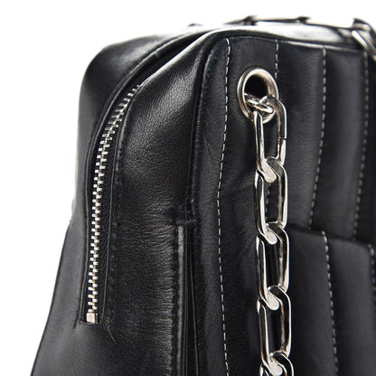 Chanel Lambskin Vertical Quilted Mademoiselle Small Camera Case Black 12 of 15