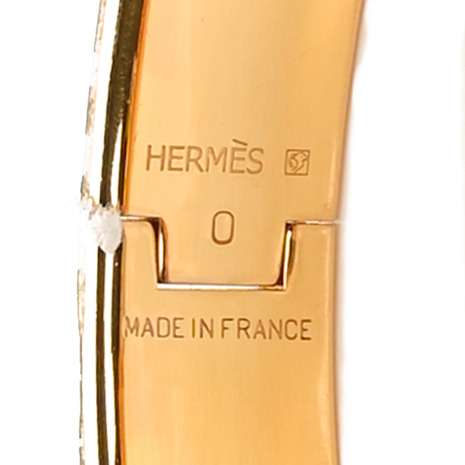 Hermes Enamel Narrow Clic Clac H Bracelet PM Marron Glace 4 of 5