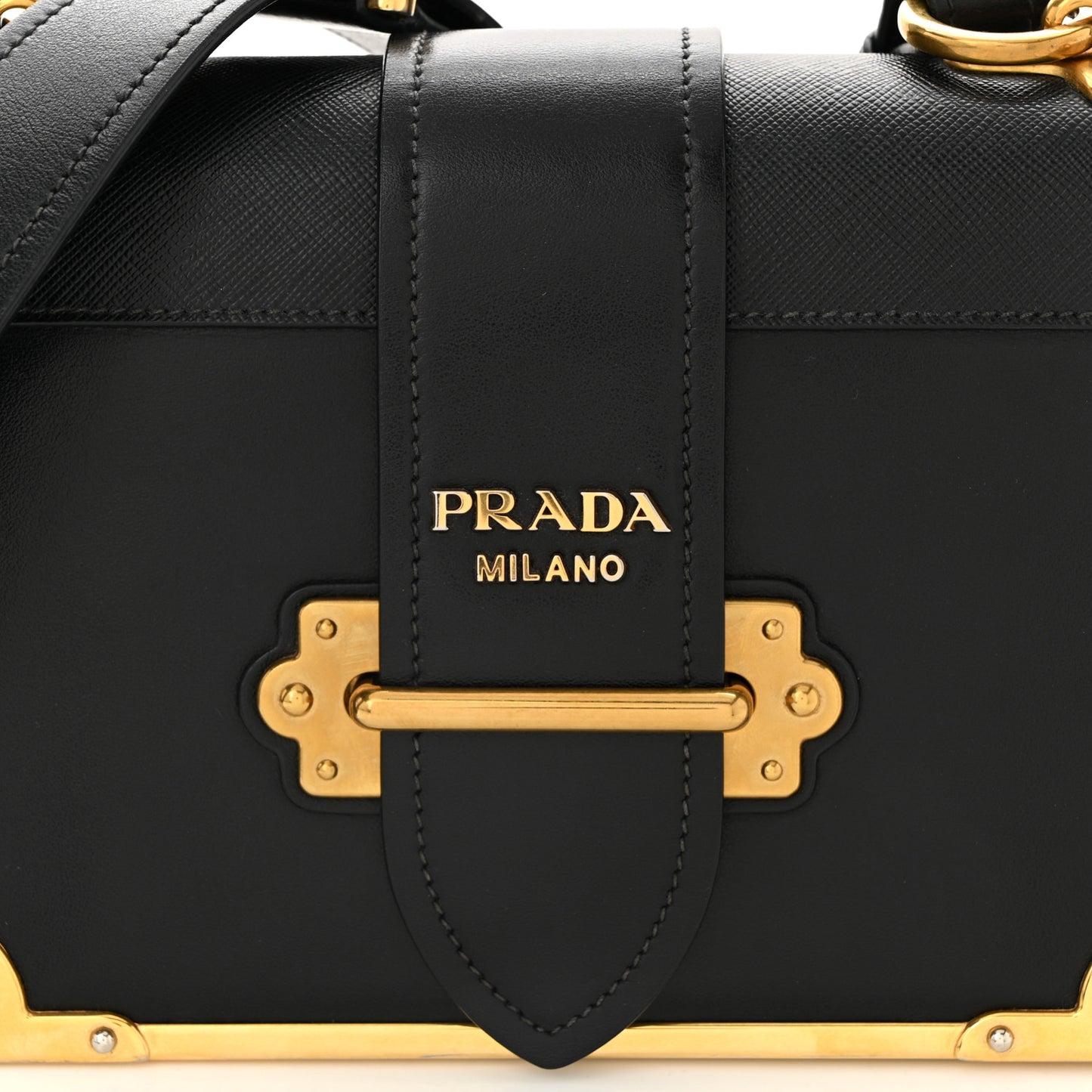 City Calf Saffiano Cahier Bag Black