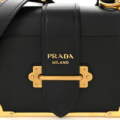 Prada City Calf Saffiano Cahier Bag Black 7 of 9