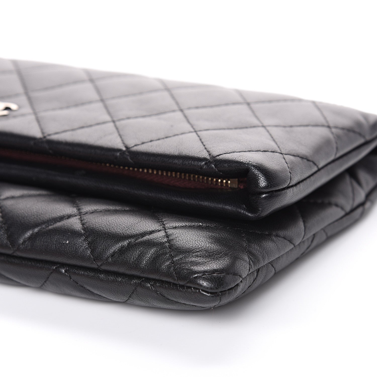 Chanel Lambskin Quilted CC Beauty Clutch Black 9 of 10