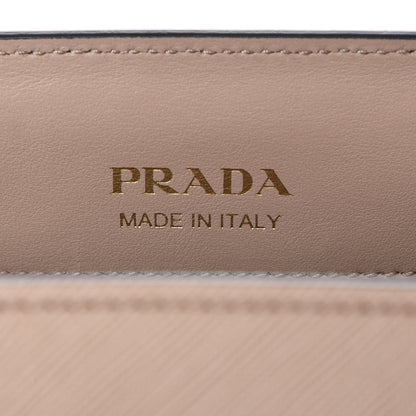 Prada Saffiano City Calfskin Bibliothèque Top Handle Cammeo Granato 8 of 9