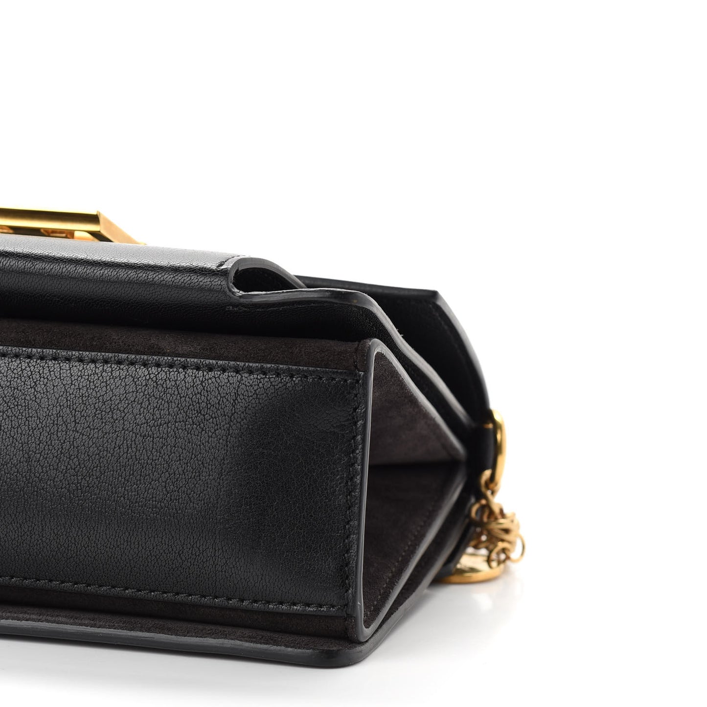 Goatskin Suede Small GV3 Shoulder Bag Black