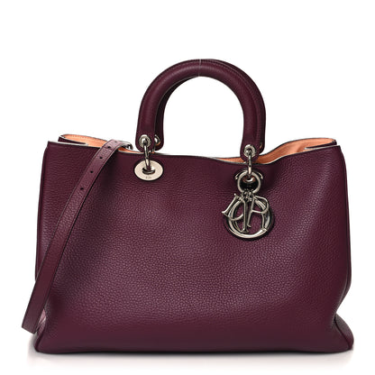 Christian Dior Bullcalf Large Diorissimo Tote Purple 1 of 16