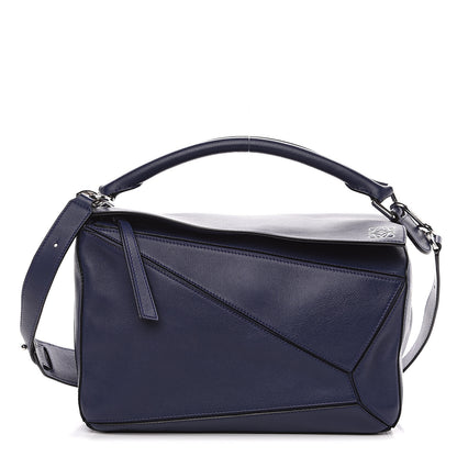 Loewe Calfskin Medium Puzzle Bag Marine 1 of 9