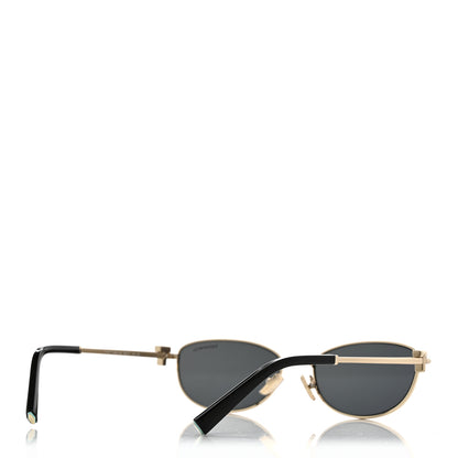 Tiffany Metal T Oval Sunglasses TF3115 Gold Black 4 of 8