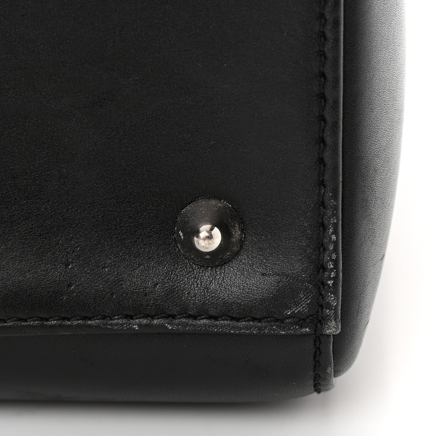 Smooth Calfskin Medium Lucky Badges Lady Dior Black