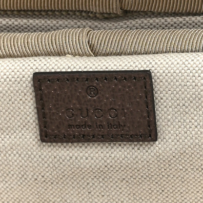 Gucci Monogram Jumbo GG Textured Dollar Calfskin Web Small Savoy Cabin Trolley Camel Ebony New Acero 5 of 8