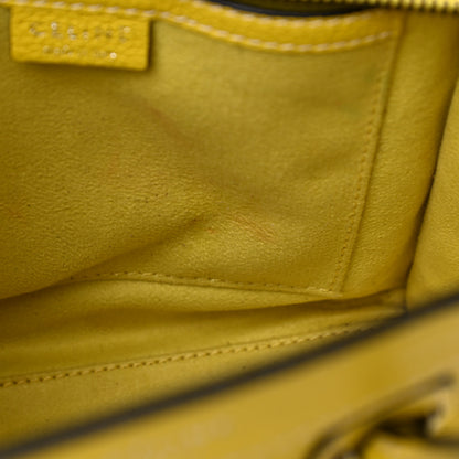Celine Drummed Calfskin Nano Luggage Citron 13 of 18
