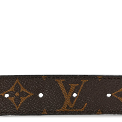 Louis Vuitton Calfskin Monogram 30mm LV Initiales Reversible Belt 75 30 Black 5 of 9