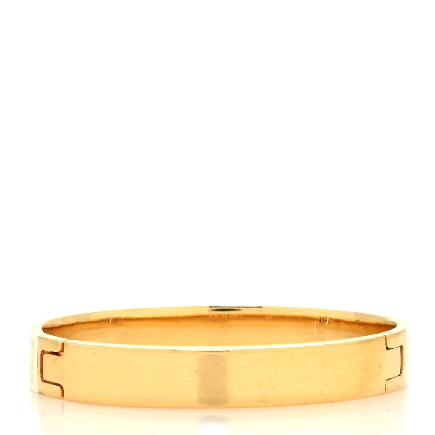 Brass Enamel FF Bracelet M White Gold
