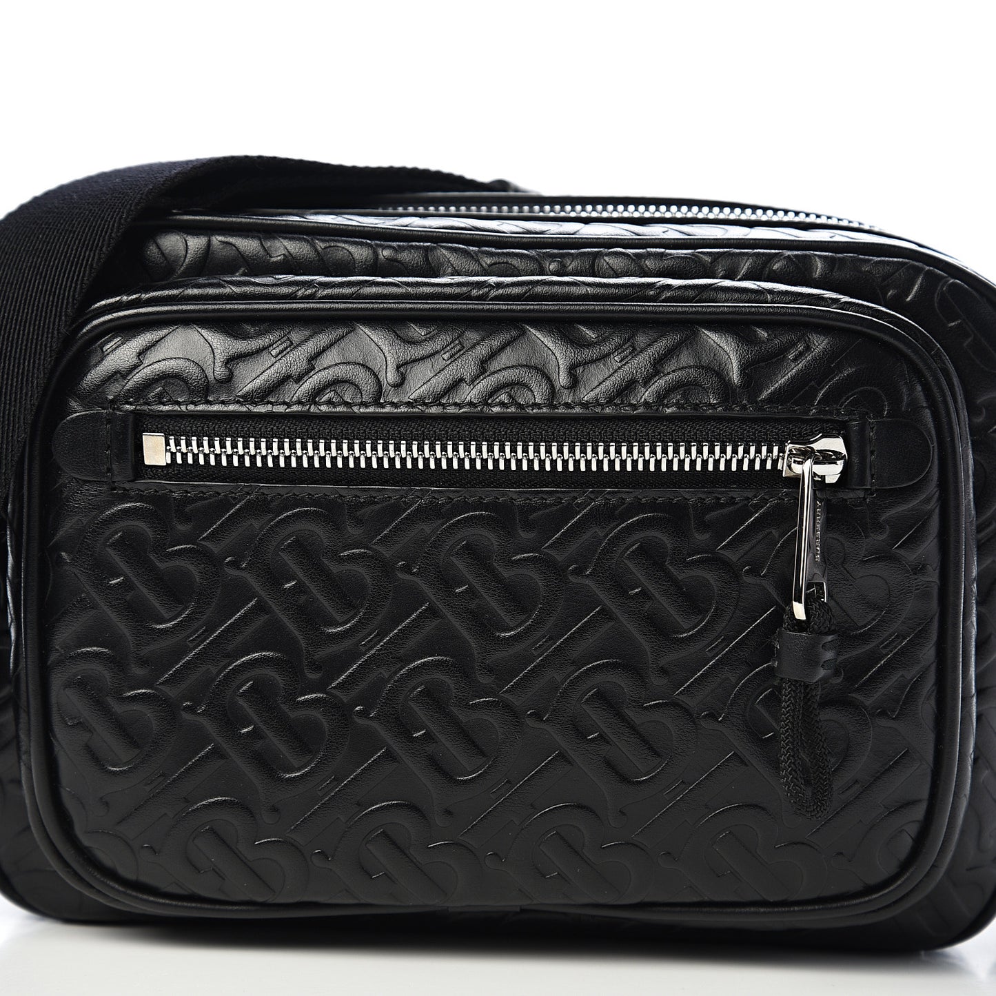 Calfskin Embossed Monogram Small Camera Bag Black