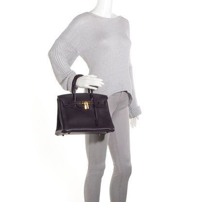 Hermes Taurillon Clemence Birkin 30 Raisin 2 of 22