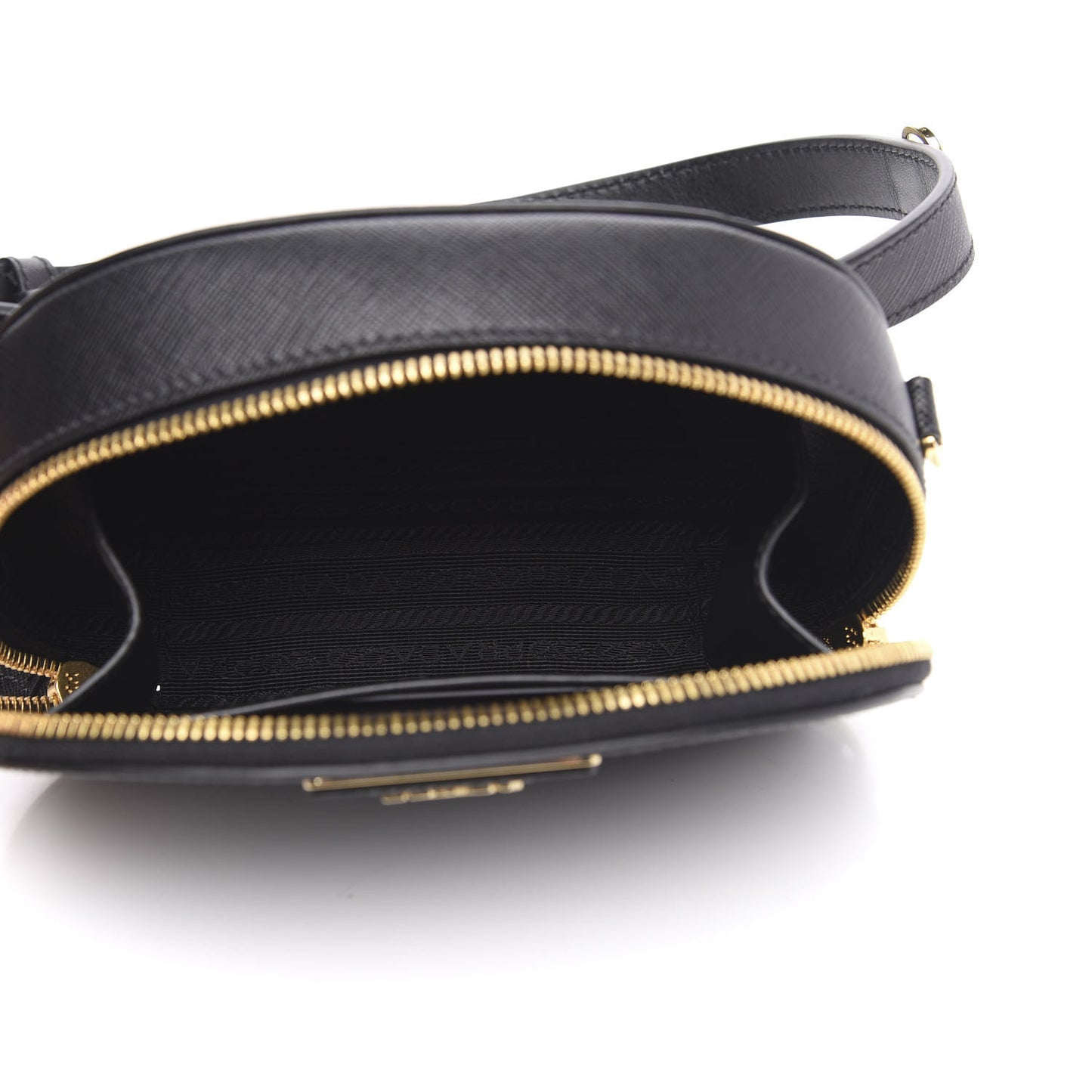 Saffiano Lux Odette Belt Bag Black