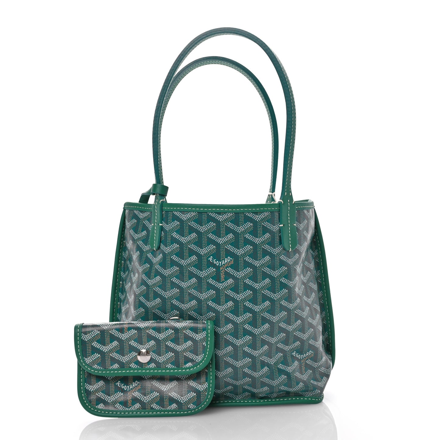Goyardine Reversible Mini Anjou Green