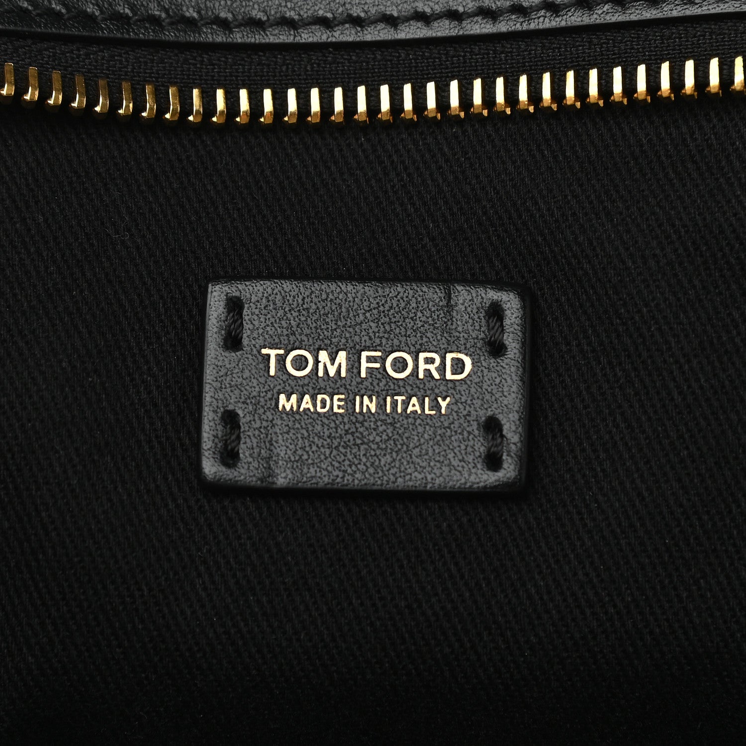 Tom Ford Grained Calfskin East West Medium Zipper Tote Black 6 of 8