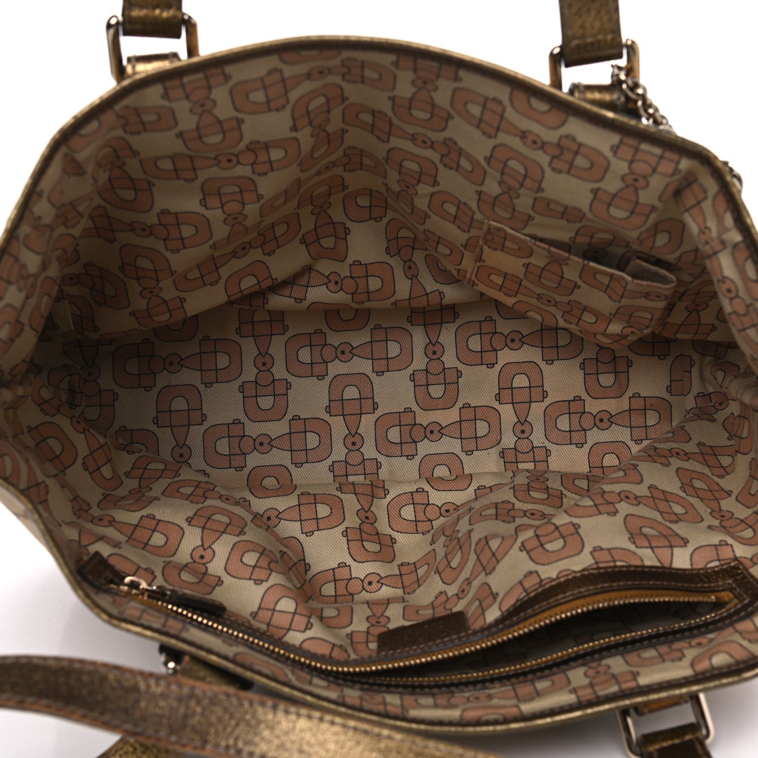 Gucci Monogram Medium Jolicoeur Tote Metallic 4 of 10