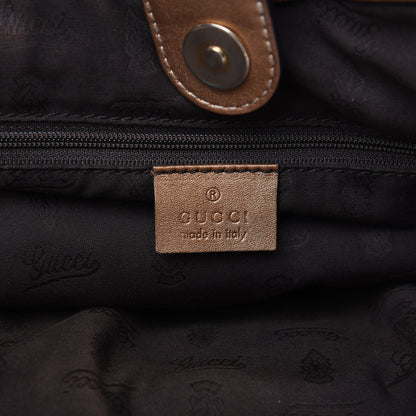 Gucci Metallic Guccissima Medium Sukey Tote Bronze 5 of 13
