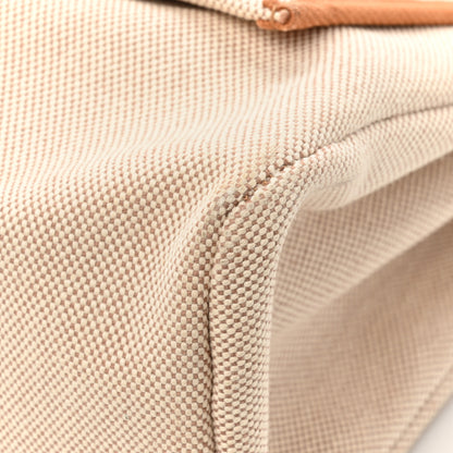 Hermes Vache Hunter Toile Pegase Pop Herbag Zip Retourne 31 PM Capucine Ecru 14 of 16