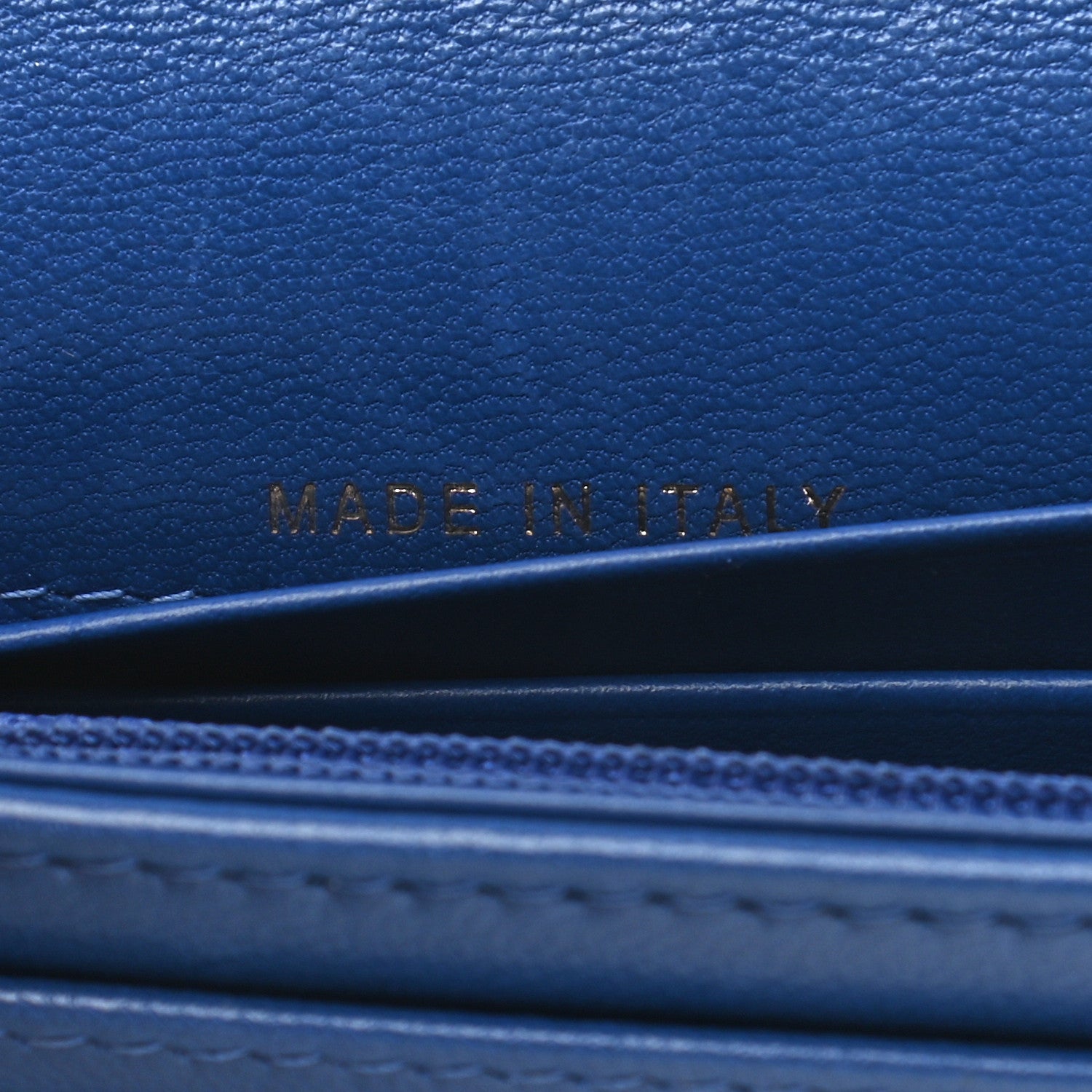 Chanel Goatskin Quilted Chanel 19 Flap Wallet Dark Blue 7 of 8