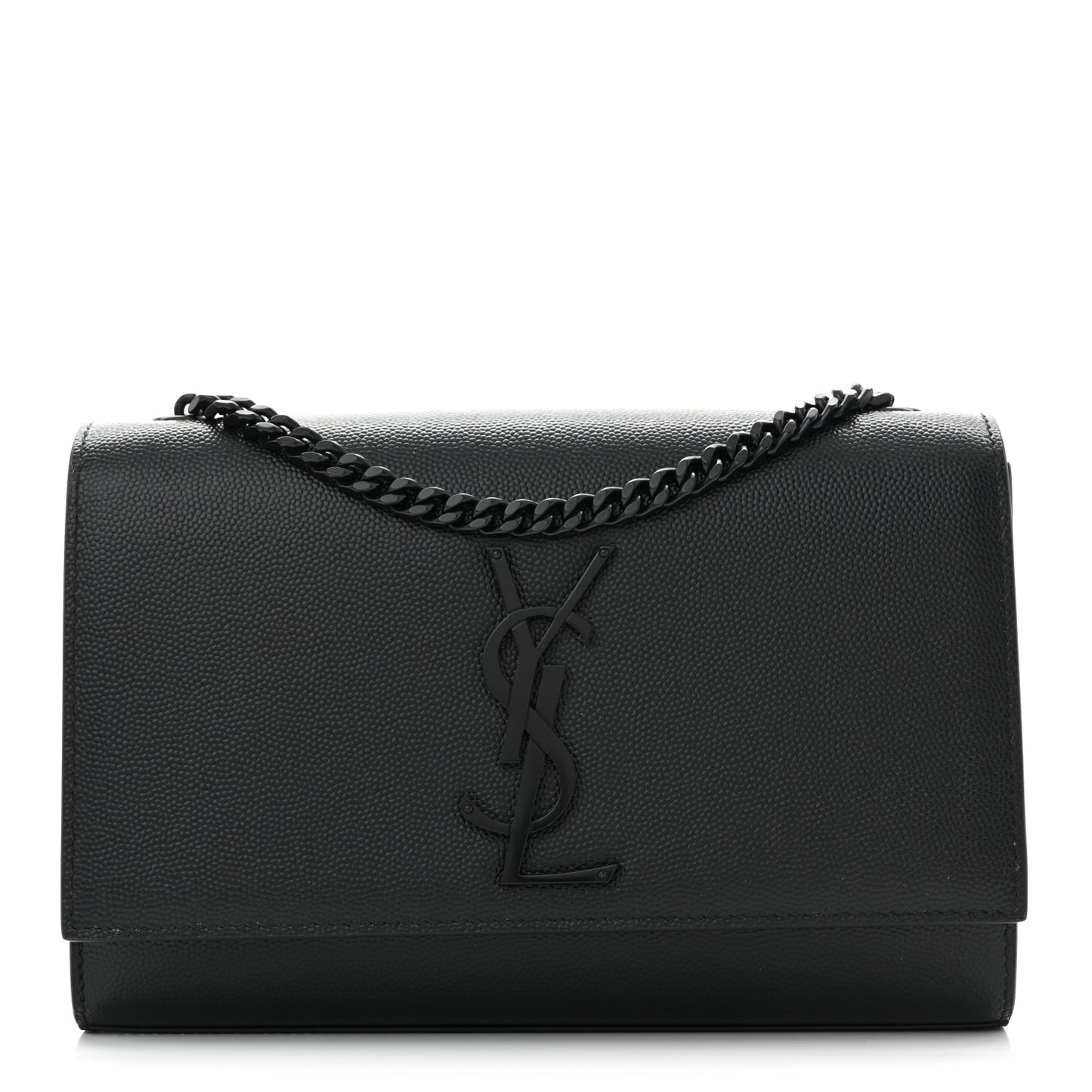 Grain De Poudre Small Monogram Monochrome Kate Satchel Black
