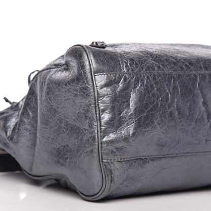 Balenciaga Metallic Agneau Classic Hardware Argent Fonce 7 of 10