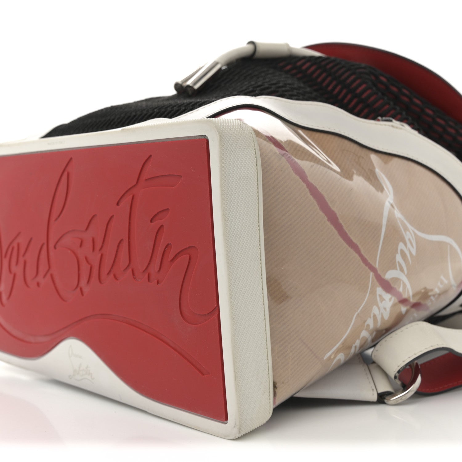 Christian Louboutin Kraft PVC Calfskin Explorafunk Backpack Kraft White 10 of 15