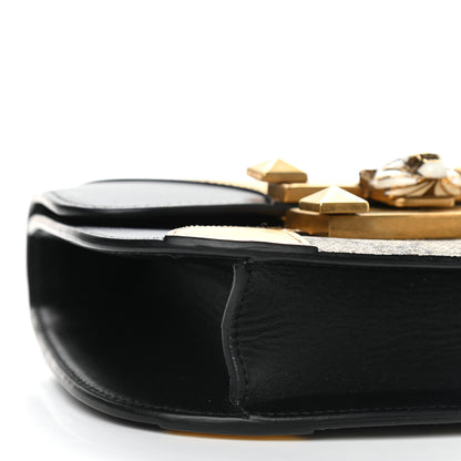 Gucci GG Supreme Monogram Small Osiride Shoulder Bag Black Gold 8 of 10