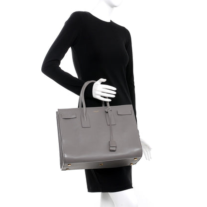 Saint Laurent Calfskin Large Sac De Jour Carryall Grey 2 of 10