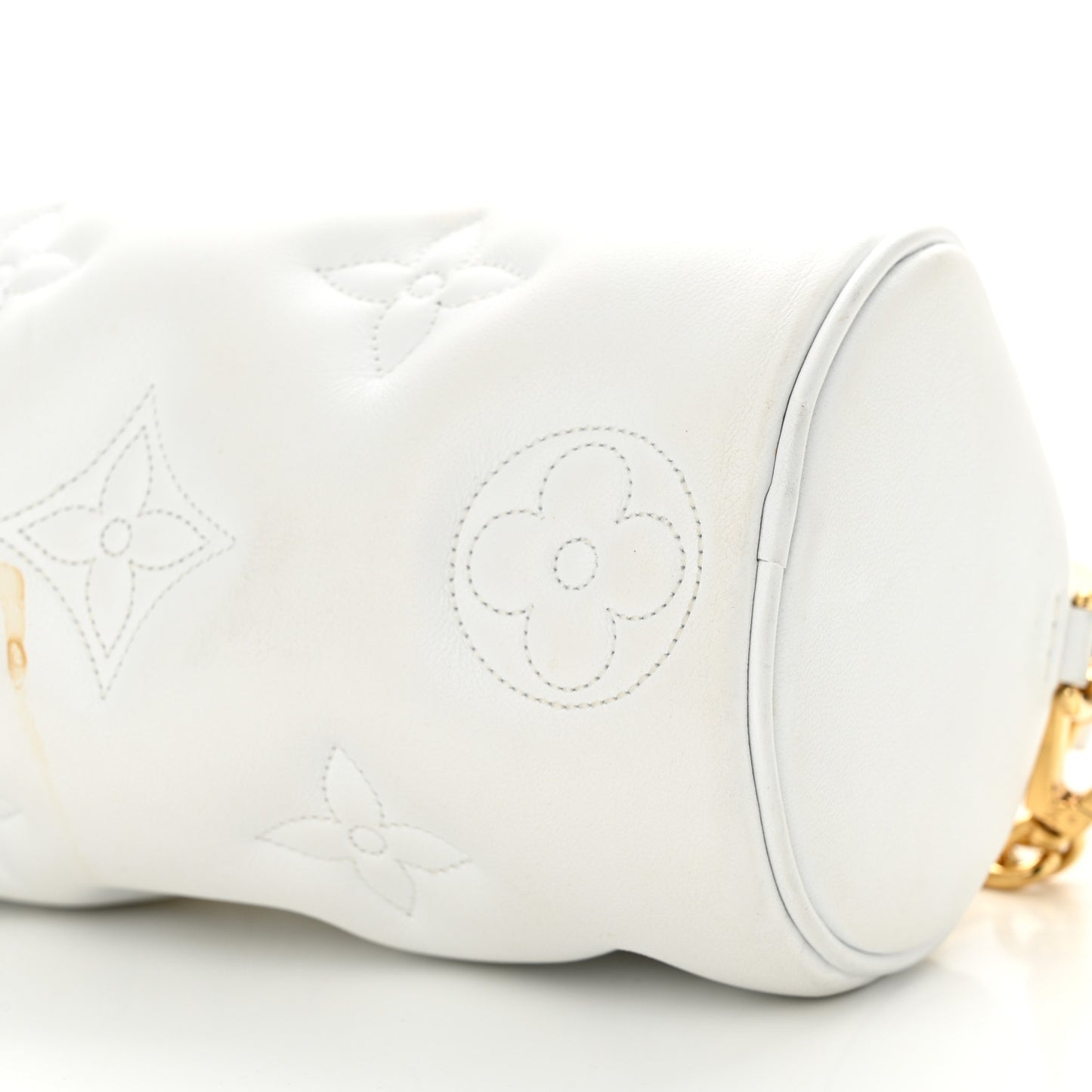 Calfskin Bubblegram Papillon BB Snow White