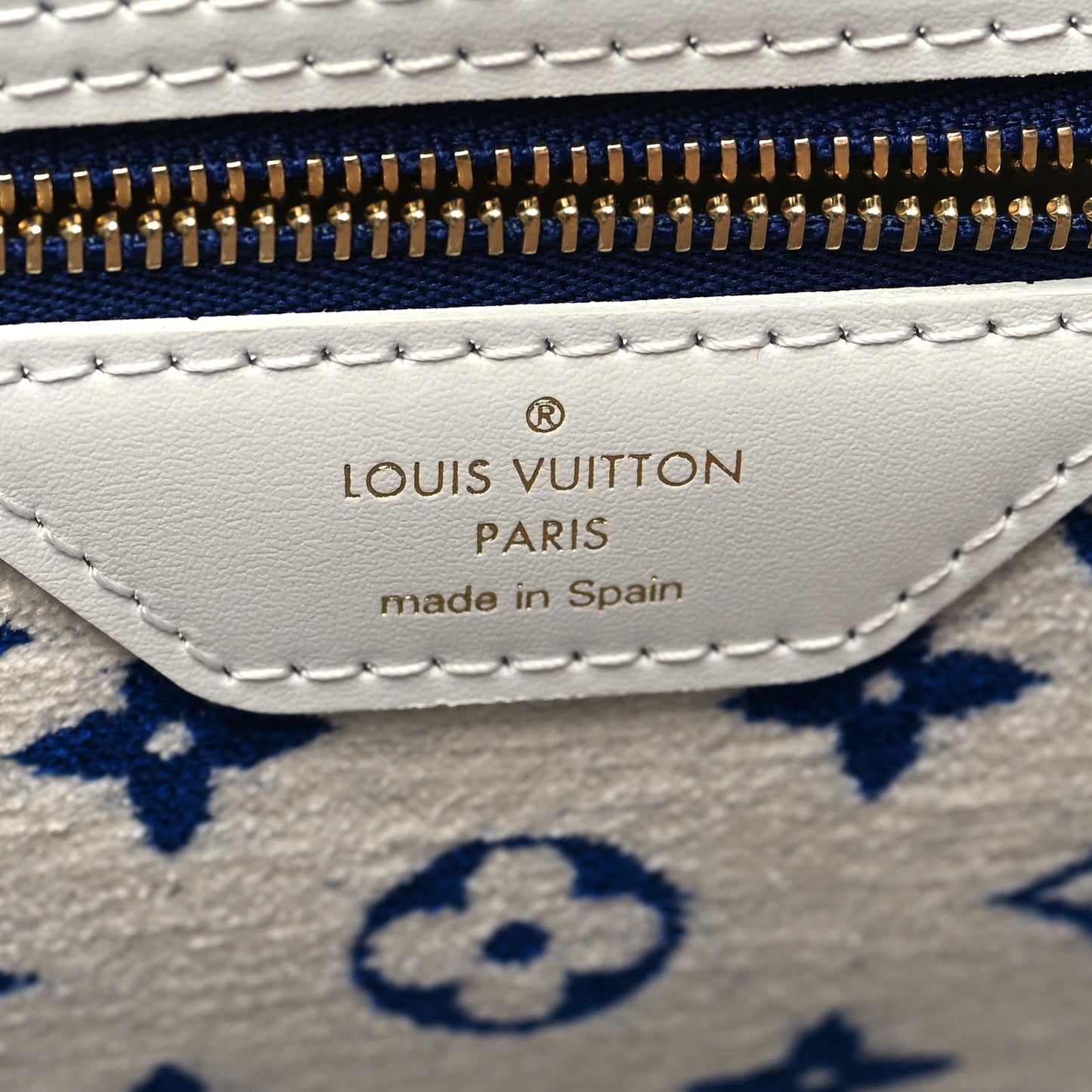 Jacquard Velvet Monogram LV Match Neverfull MM Bleu