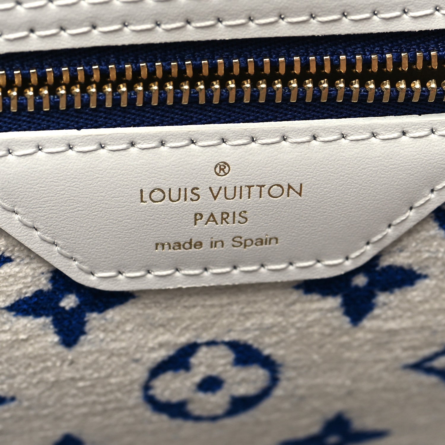Louis Vuitton Jacquard Velvet Monogram LV Match Neverfull MM Bleu 5 of 8