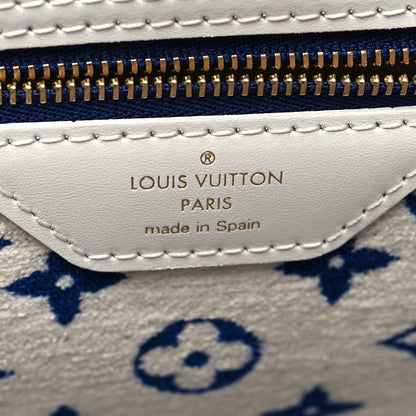 Louis Vuitton Jacquard Velvet Monogram LV Match Neverfull MM Bleu 5 of 8
