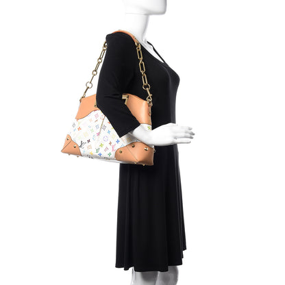Louis Vuitton Monogram Multicolor Judy MM White 2 of 16