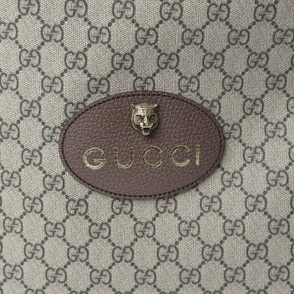 Gucci GG Supreme Monogram Neo Vintage Drawstring Backpack Beige New Acero Crop 8 of 10