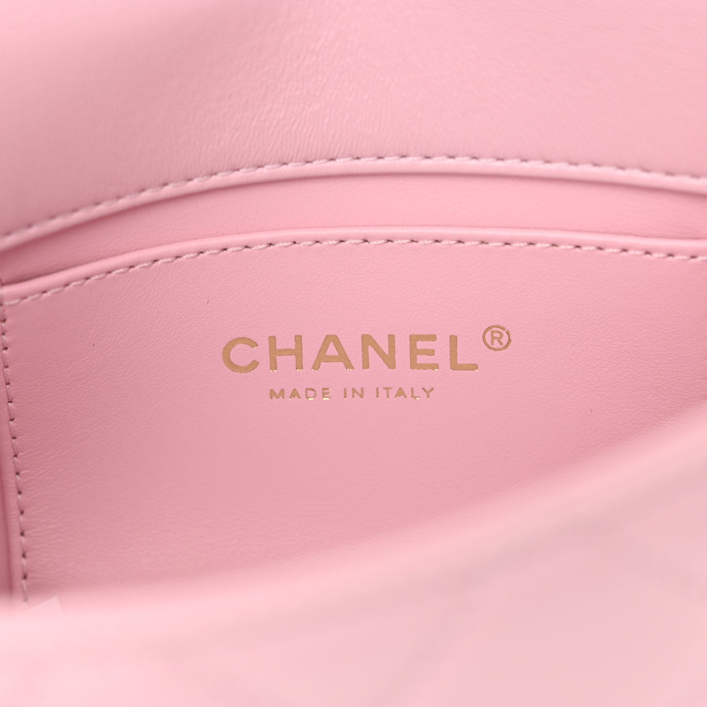 Lambskin Quilted Mini Flap Light Pink