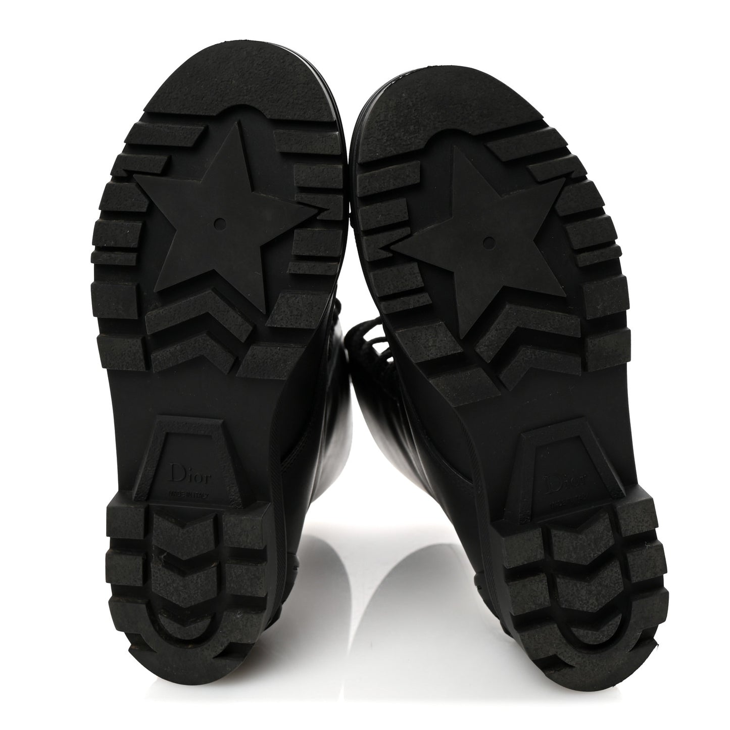 Calfskin Rubber DiorIron Boots 40 Black