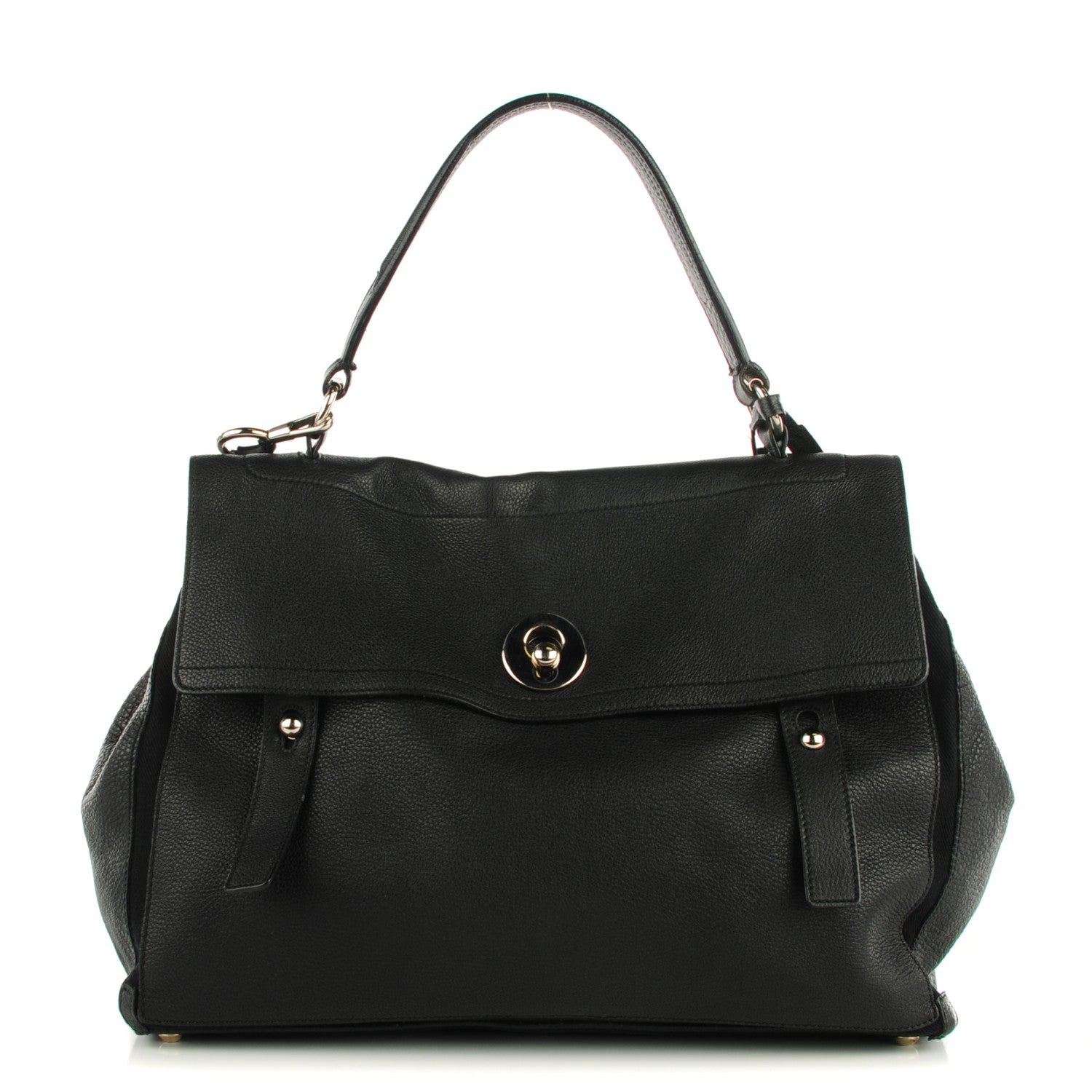 Saint Laurent Calfskin Suede Large Muse Two Black 1 of 7