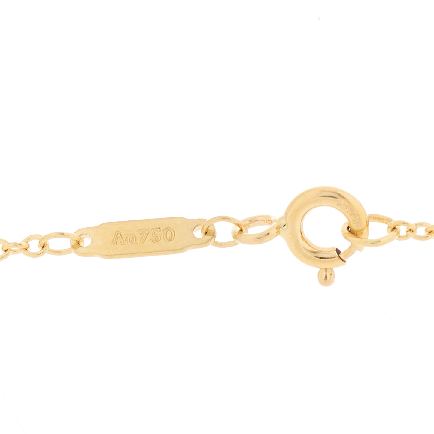 18K Yellow Gold Diamond Knot Necklace