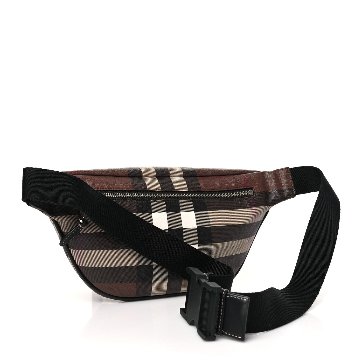 Burberry E-canvas Check Cason Bum Bag Dark Birch Brown 3 of 10