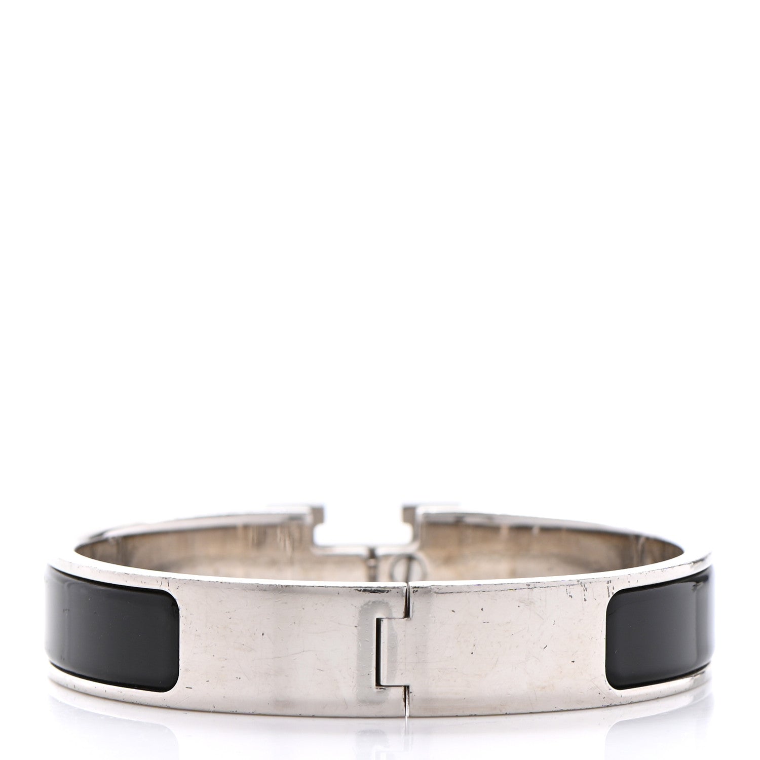Hermes Enamel Narrow Clic Clac H Bracelet PM Black 3 of 7