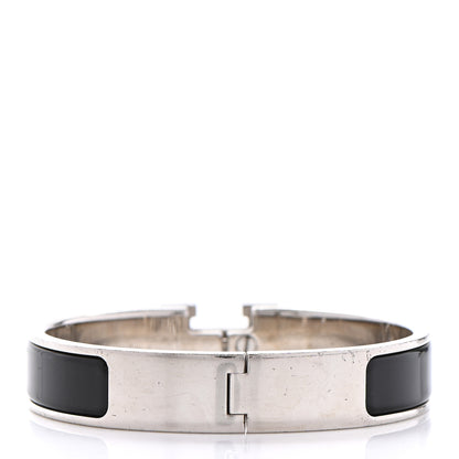 Hermes Enamel Narrow Clic Clac H Bracelet PM Black 3 of 7